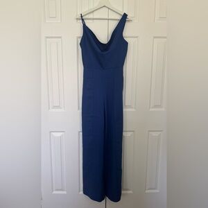 NWT Royal Blue Jumpsuit Dress Size S